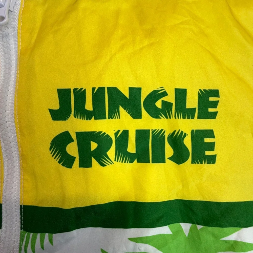 Disney Parks Jungle Cruise Windbreaker Women Small Multicolor Zip Hooded Jacket
